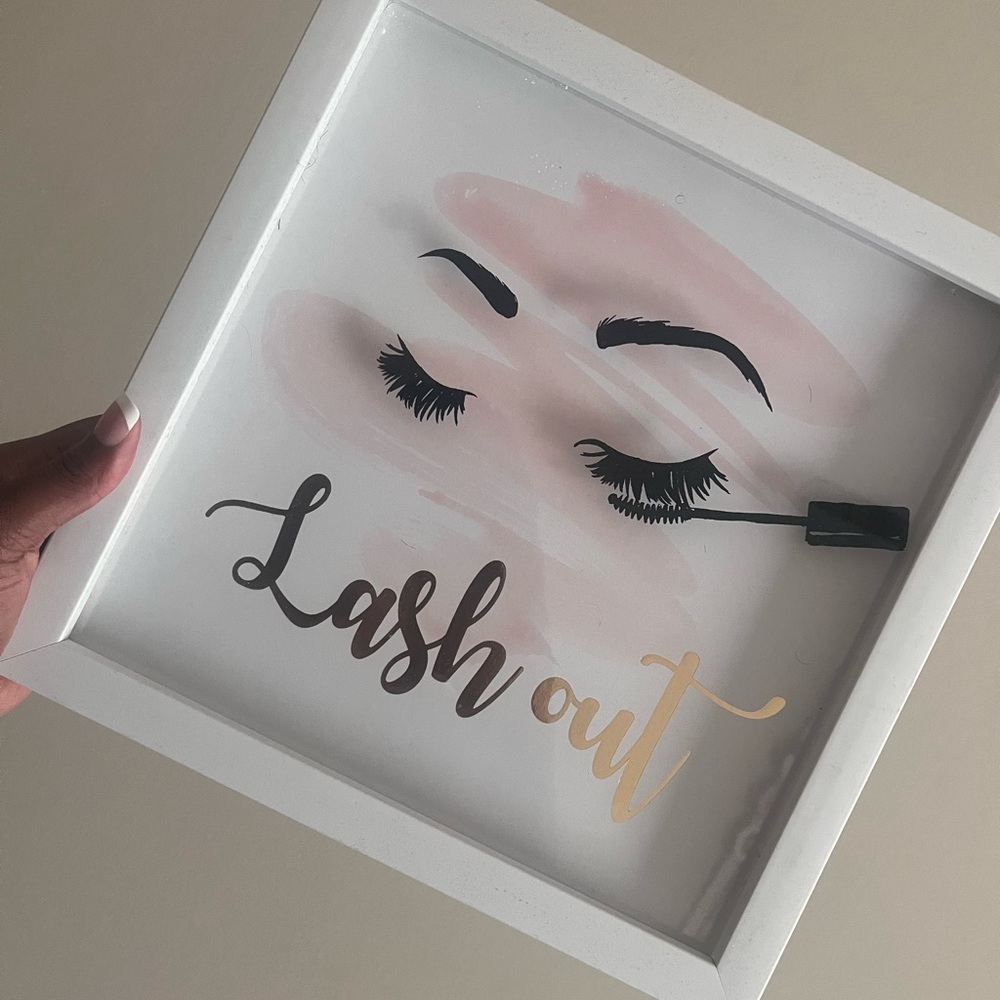 Lash Out Makeup Wall Art
